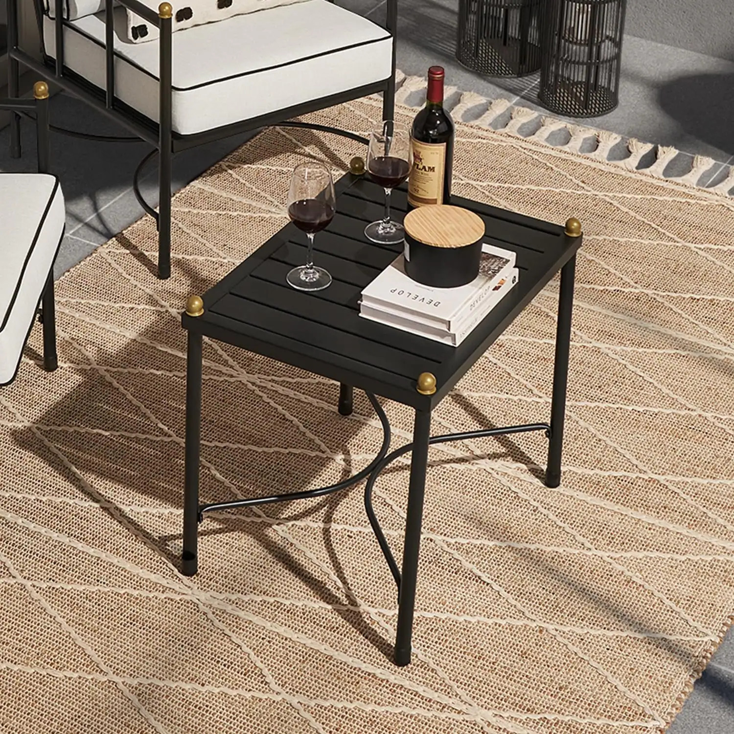 Mopio Odelia Patio Furniture, Outdoor Sectional Conversation Set | Bed Bath & Beyond