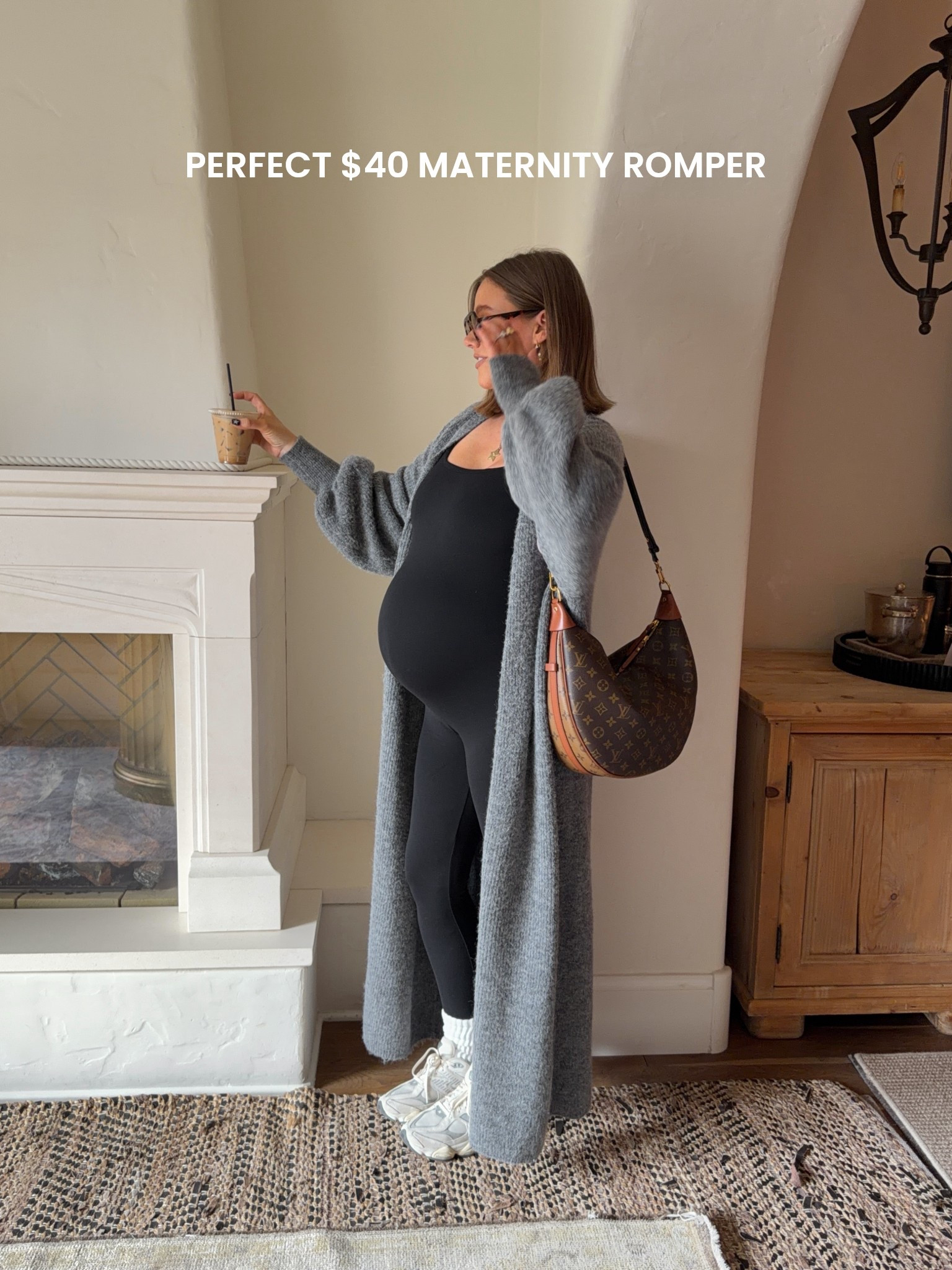 Size small in both romper (one piece) and sweater - plenty of room in the romper it’s super stretchy and loose I sized down. Typically a medium so it’s really big. Linked a bunch of similar sweaters 🫶🏼 Sneakers true to size! Amazon sunnies. Bracha code BRE15

#pregnancy #bumpstyle #amazon
#bresheppard #maternityromper 

#LTKgrwm #LTKmomlife