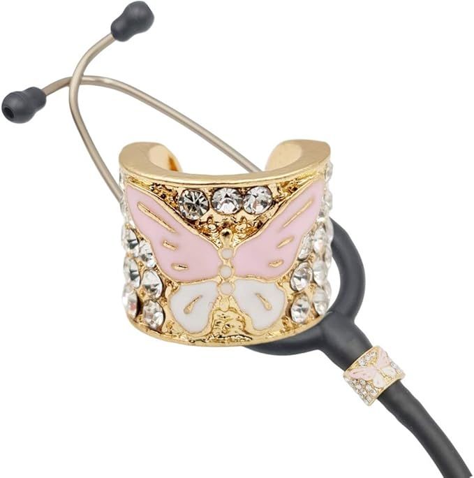 Charmscope Stethoscope Charms Jewelry - Butterfly,Gold | Amazon (US)