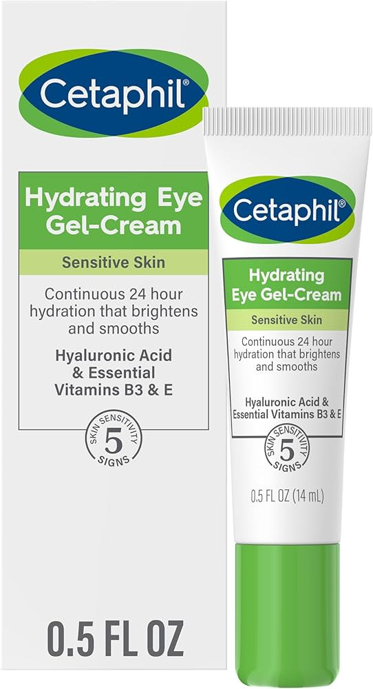 Cetaphil Hydrating Eye Gel-Cream, With Hyaluronic Acid, 0.5 fl oz, Brightens and Smooths Under Ey... | Amazon (US)