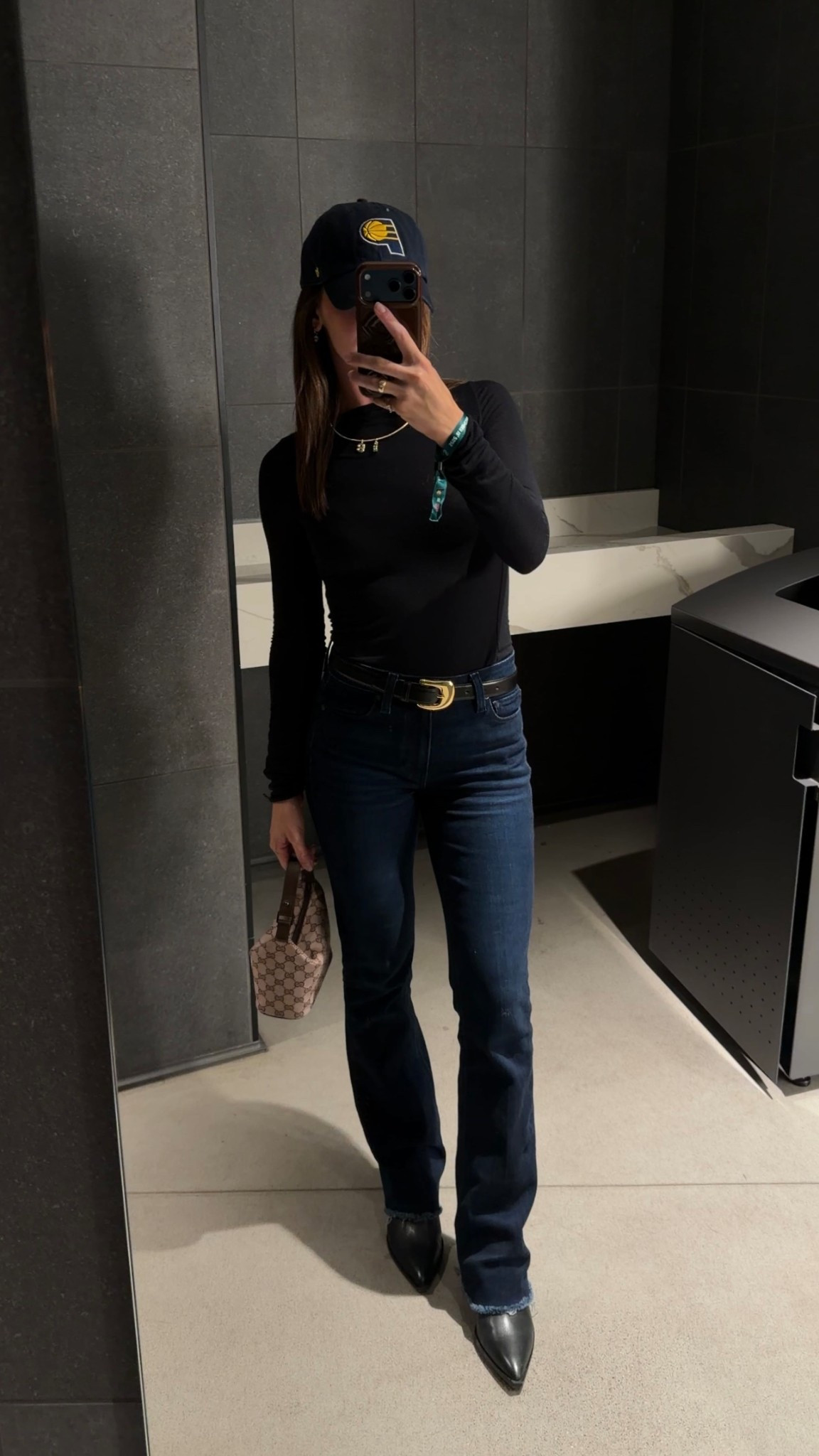 Bball game outfit! Simple and classic! The Abercrombie bootcut jeans are a great, less $$ alternative to these! I cut the Paige jeans myselff