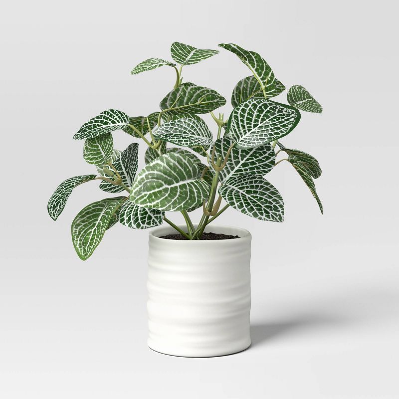 Small Artificial Mosaic Leaf in Pot - Threshold&#8482; | Target