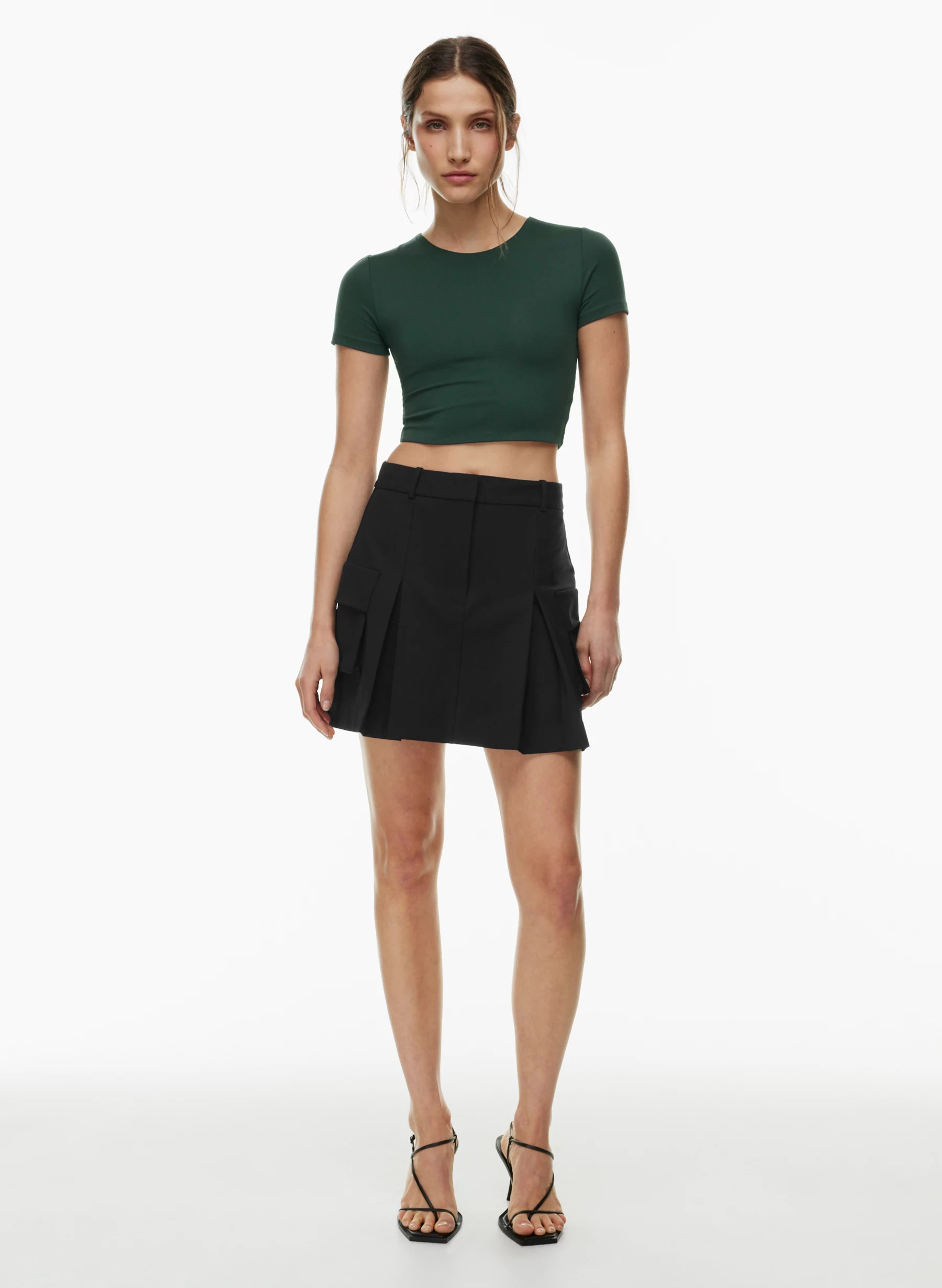 CONTOUR CREW CROPPED T-SHIRT | Aritzia