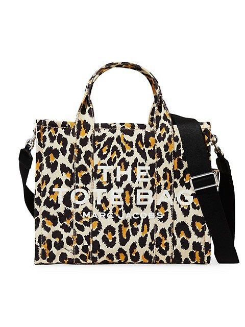 Small Traveler Leopard-Print Canvas Tote | Saks Fifth Avenue