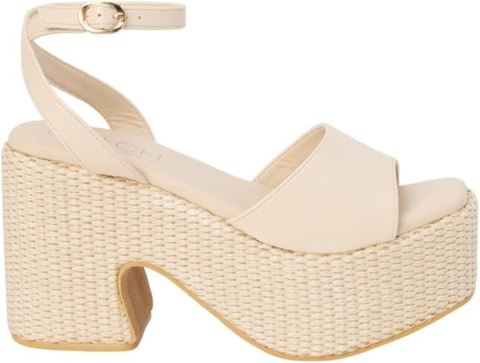 BEACH by Matisse Womens Arden Platform Block Ankle Strap Casual Sandals Casual High Heel 3" & Up | Amazon (US)