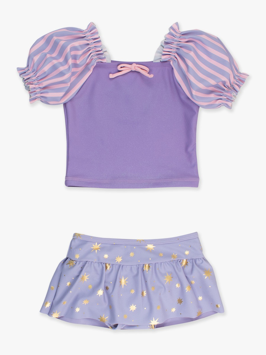 Puffed Sleeve Skirted 2-Piece | RuffleButts / RuggedButts