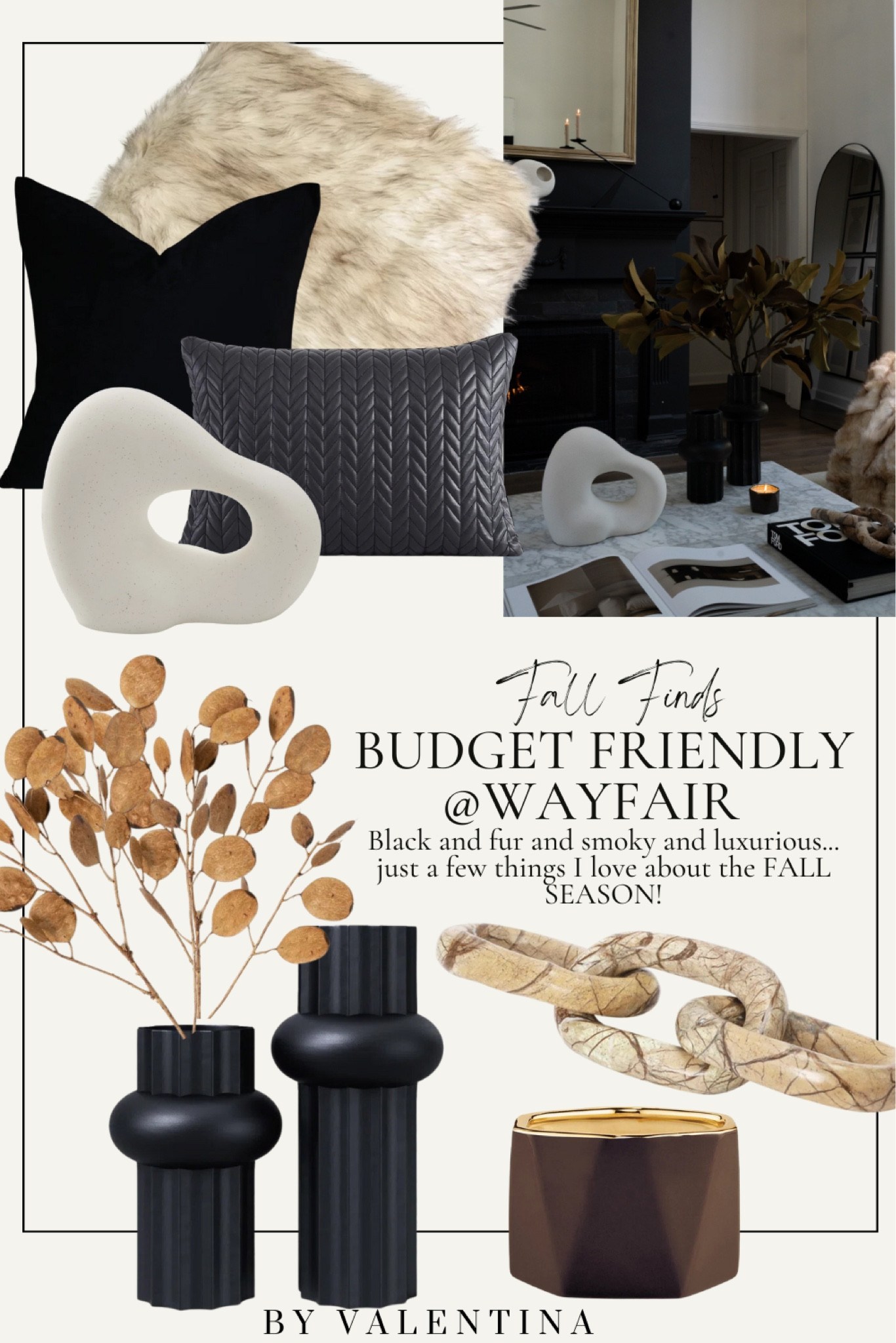 Fall Forecast… Moody, Modern, and Mind blowing!

@wayfair has insane pieces  for fall decorating!

#WayfairPartner #wayfair #houseofvalentina #falldecorating #falldecor #falldecorations #fallhomedecor #viralfalldecor #liketkit 



#LTKstyletip #LTKSeasonal #LTKhome
