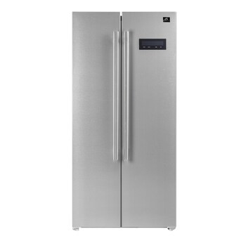 FORNO Salerno 15.6-cu ft Counter-depth Side-by-Side Refrigerator Built-In (Stainless Steel) | Lowe's