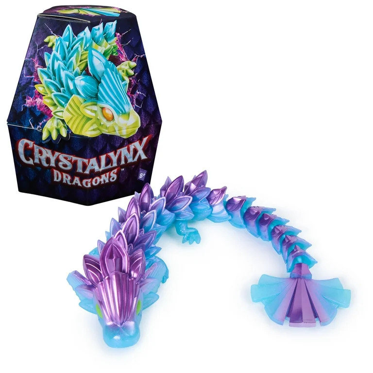CrystaLynx Dragons, 9-inch Collectible Articulated Dragon Figure (Styles May Vary) | Walmart (US)