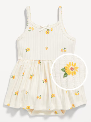 Sleeveless Pointelle Bodysuit Dress for Baby | Old Navy (US)