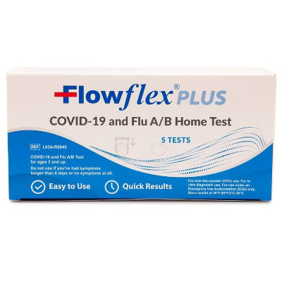 FlowFlex Plus COVID-19 & Flu A/B Home Test Kit - Combo Antigen Test - 5ct | Target