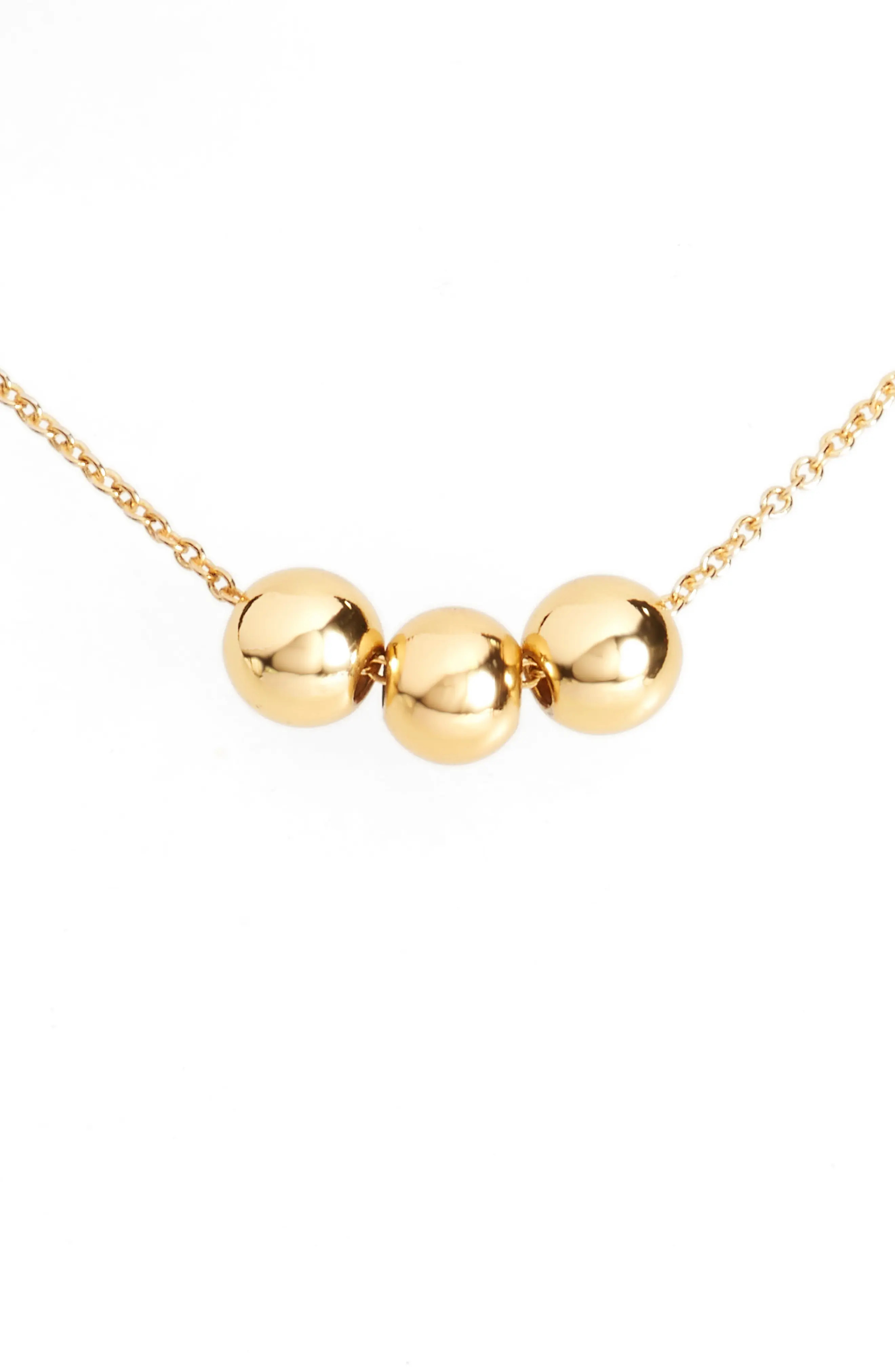 gorjana Newport Beaded Necklace in Gold at Nordstrom | Nordstrom