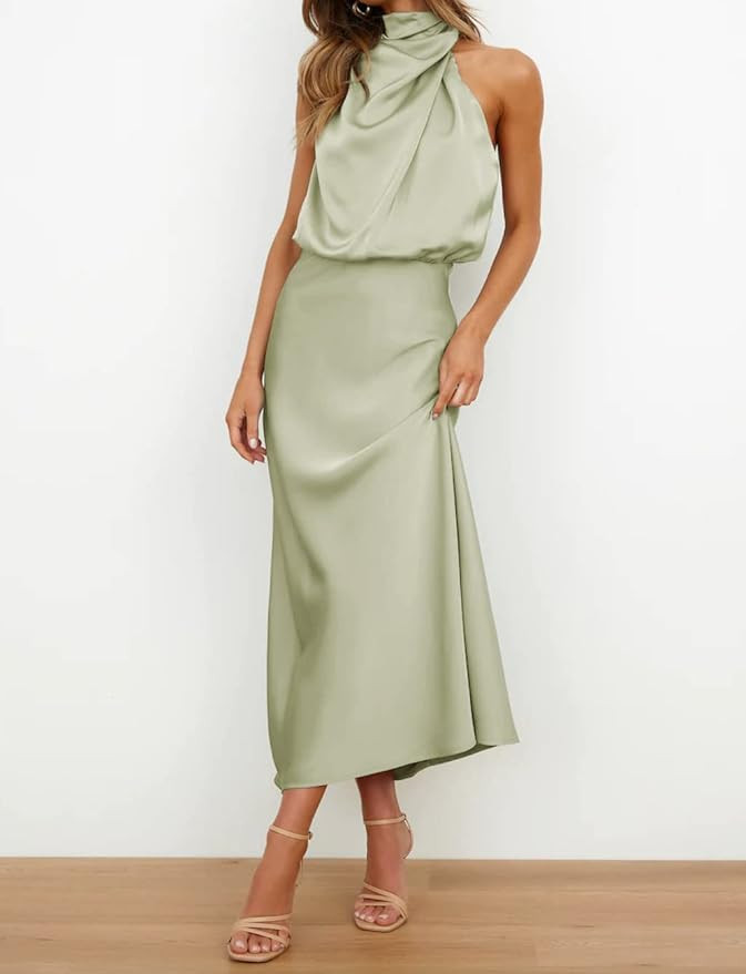 Womens Prom Dress, Wedding Guest Evening Party Long Dresses One Sexy Shoulder Sleeveless Long For... | Amazon (US)