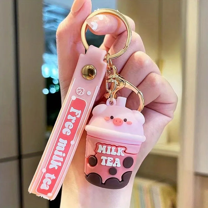 1pc, Piggy Milk Tea Cute Creative Keychain(3.94"×1.42"), Car School Bag Bag Hundred Small Pendan... | Temu Affiliate Program