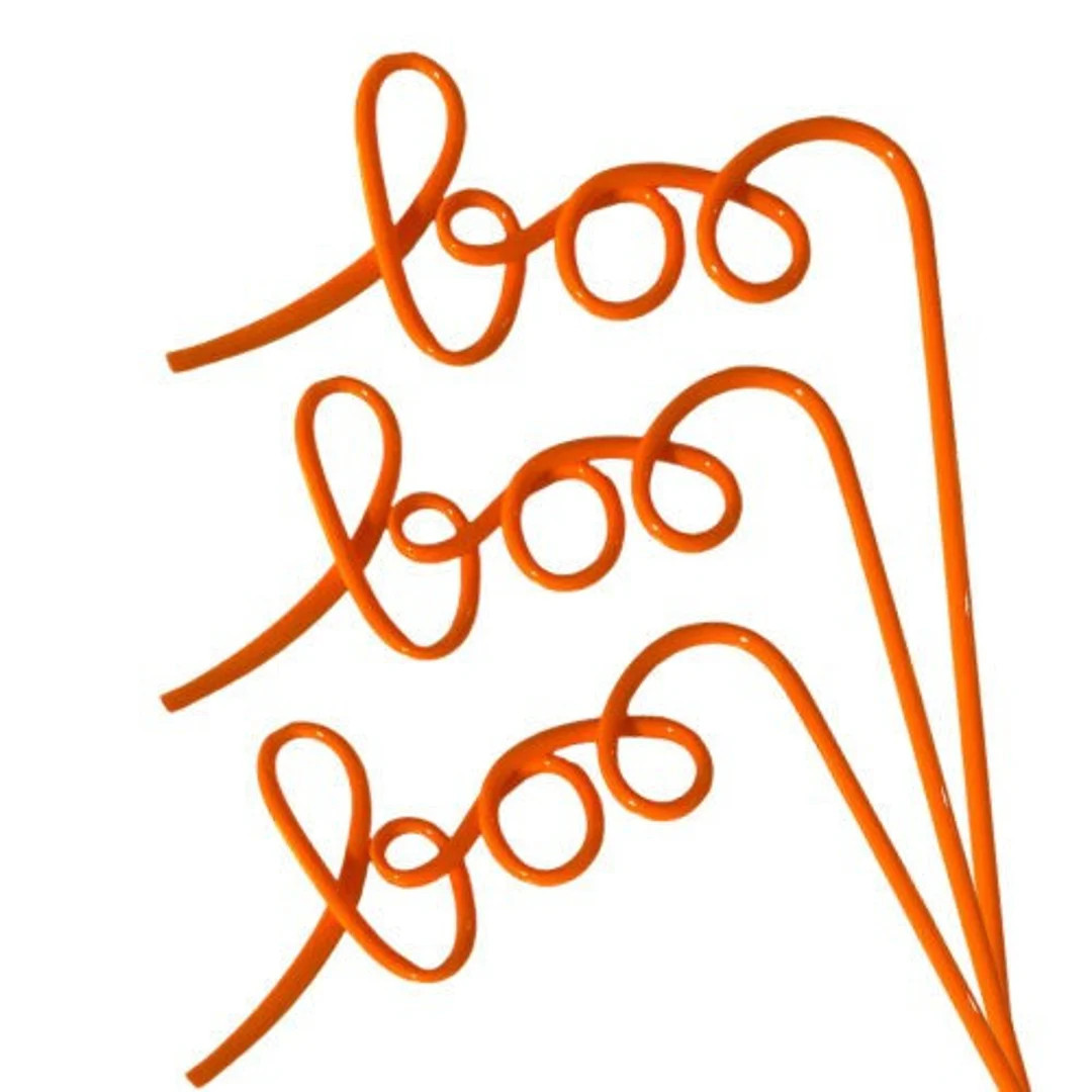Halloween Bachelorette Straws Halloween Straws Boo Straw - Etsy | Etsy (US)