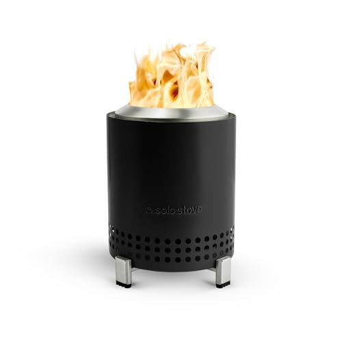 Solo Stove Mesa, 5.1 Inch Tabletop Fire Pit with Stand - Smokeless, Stainless Steel Fire Pit for Camping, Outdoor & Patio- Wood Burning or Pellet Fueled Portable Bonfire, 1.4lbs, Ash | Amazon (US)