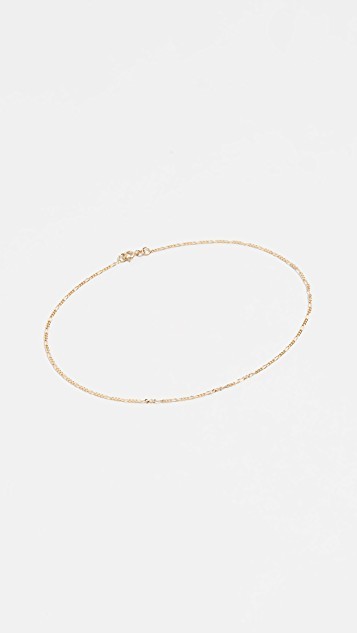 14k Gold Figaro Anklet | Shopbop