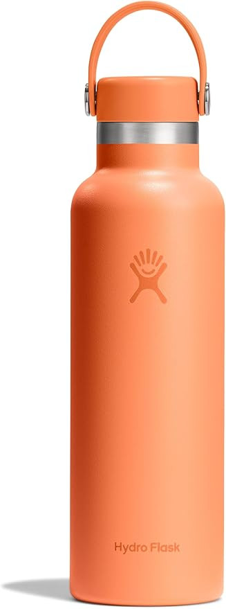 Hydro Flask Water Bottle - Insulated Stainless Steel - Non Spill, Leakproof in 21 Oz Nectar Orang... | Amazon (US)