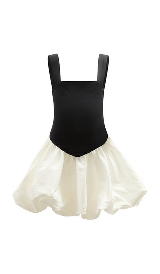Vega Mini Bubble Dress in Black & White | Revolve Clothing (Global)