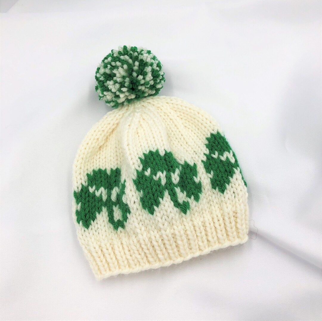 St Patrick's Day Baby Hat ALL SIZES Green Shamrock Clover - Etsy | Etsy (US)