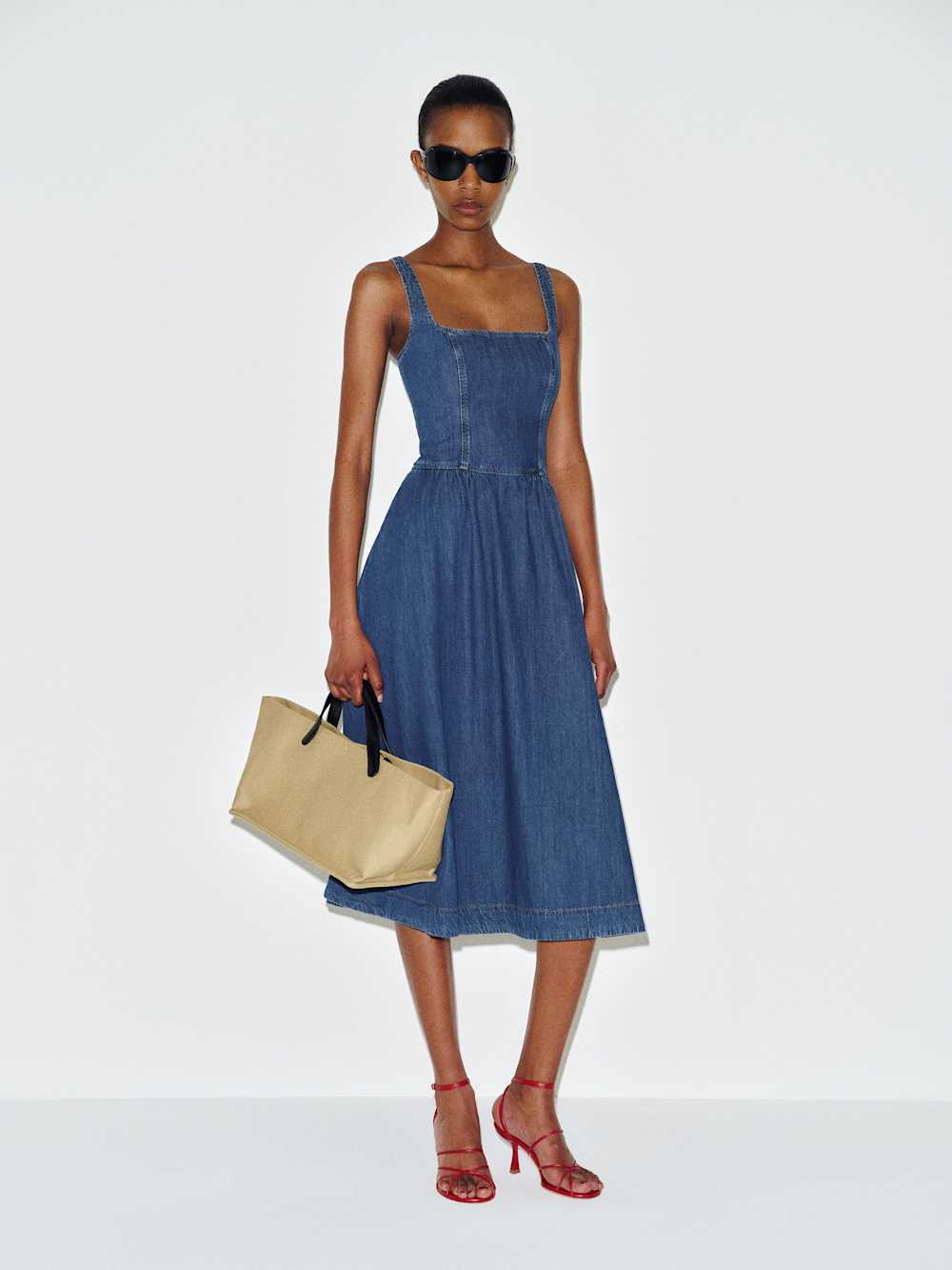 Janu Denim Midi Dress | Reformation (Global)