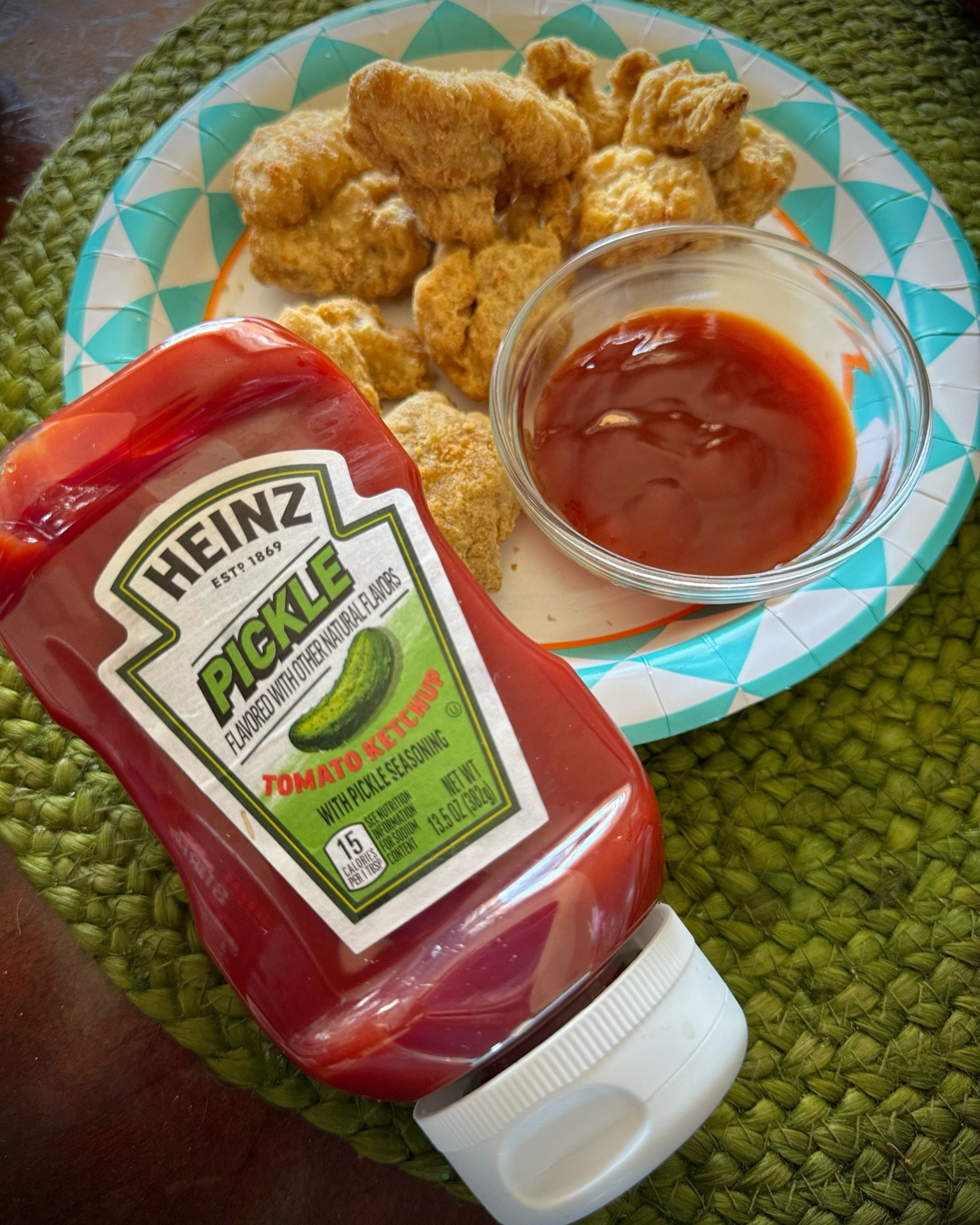Pickle lovers, rejoice! The thick and rich Heinz Ketchup you love now packs a punch of pickle flavor. Add a bold, tangy twist to your favorite foods with Heinz Tomato Ketchup with Pickle Seasoning. The bright pop of vinegar and the freshness of blended cucumber juice complement ketchup’s sweet flavor, making it a versatile option for providing a fresh tang that pairs perfectly with grilling favorites. It comes in an easy-to-squeeze bottle that makes serving clean and simple. 

#LTKHome #LTKFamily