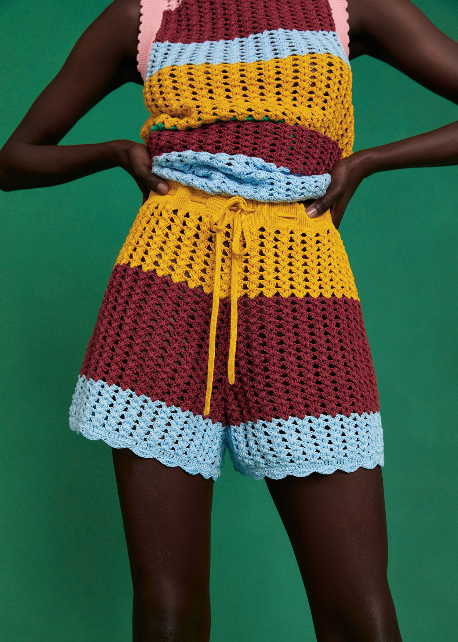 Colour-Block Hand-Crocheted Shorts | & Other Stories (DE + FR)