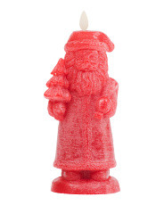 Holiday Chalky Santa Led Candle | TJ Maxx