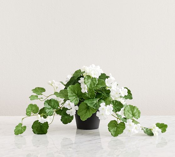 Faux Potted Geranium | Pottery Barn (US)
