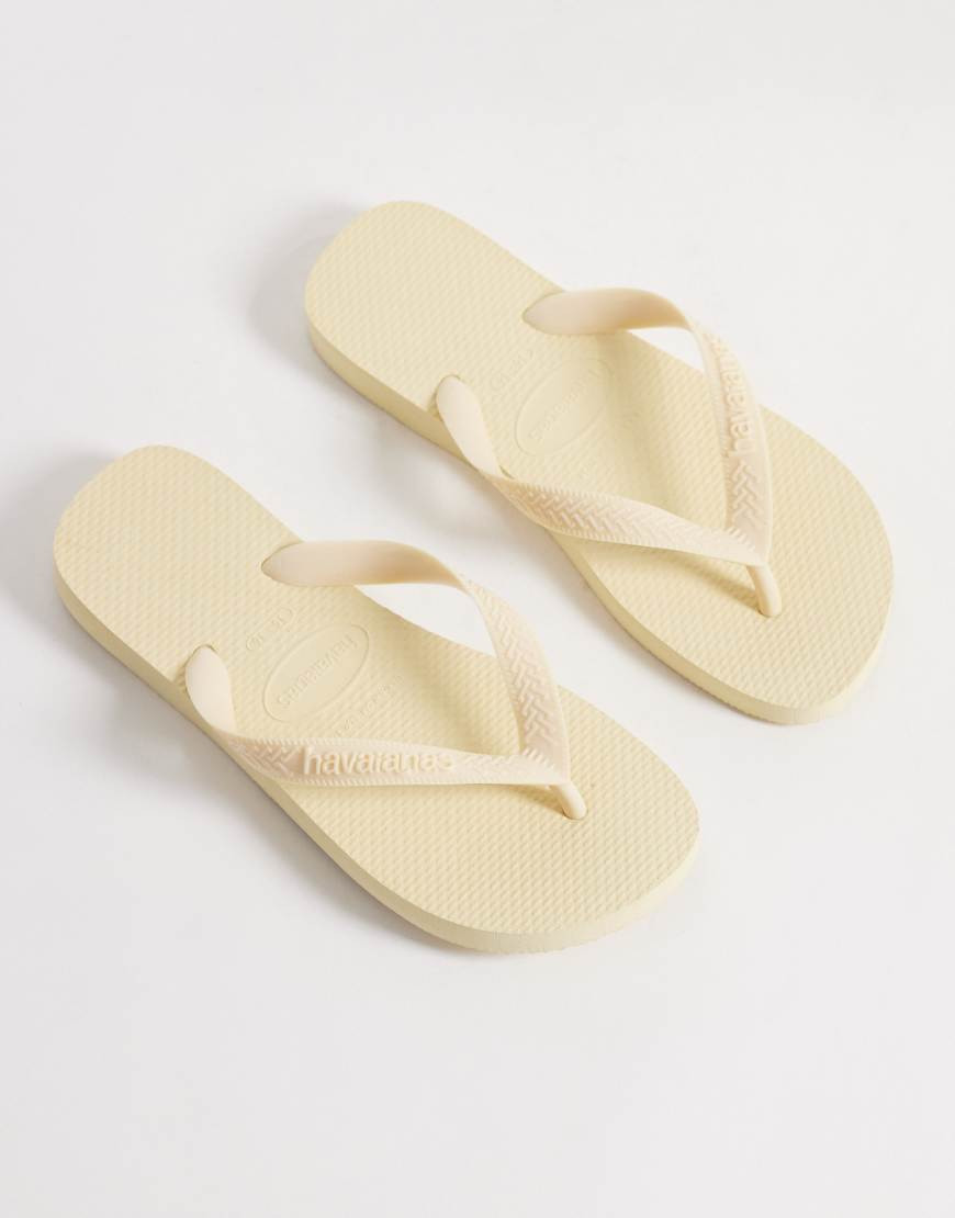 Havaianas flip flops in buttercream-White | ASOS (Global)