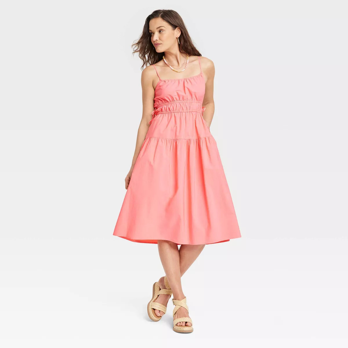 Women's Cinched Waist Midi Sundress - Universal Thread™ | Target