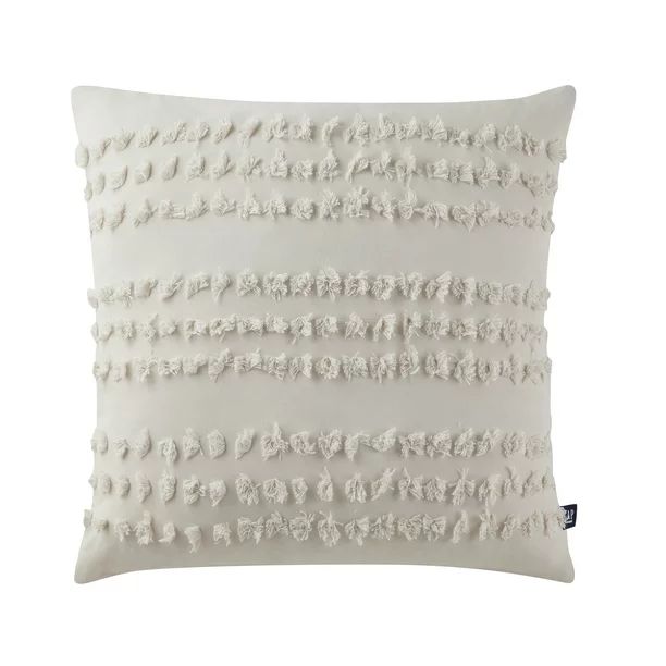 Gap Home 100% Organic Cotton Tufted Dot Decorative Pillow Neutral 20" x 20" | Walmart (US)