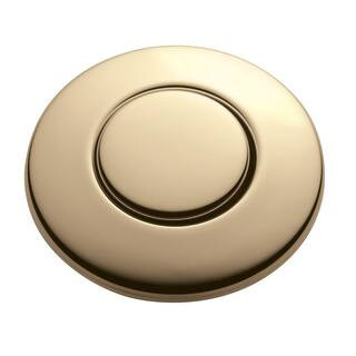InSinkErator Garbage Disposal Sink-Top Air Switch Push Button in French Gold for InSinkErator Dis... | The Home Depot