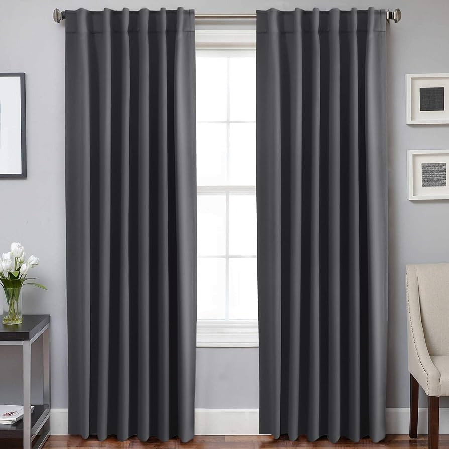 H.VERSAILTEX Blackout Curtains Thermal Insulated Window Treatment Panels Room Darkening Blackout ... | Amazon (US)