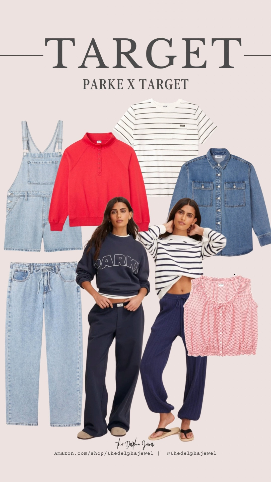 Parke x @Target viral collab starts today! Mix and match sets, signature logo sweatshirt, denim, ready to wear sets 👌🏼❤️ most items under $40!

#LTKMidsize #LTKgrwm