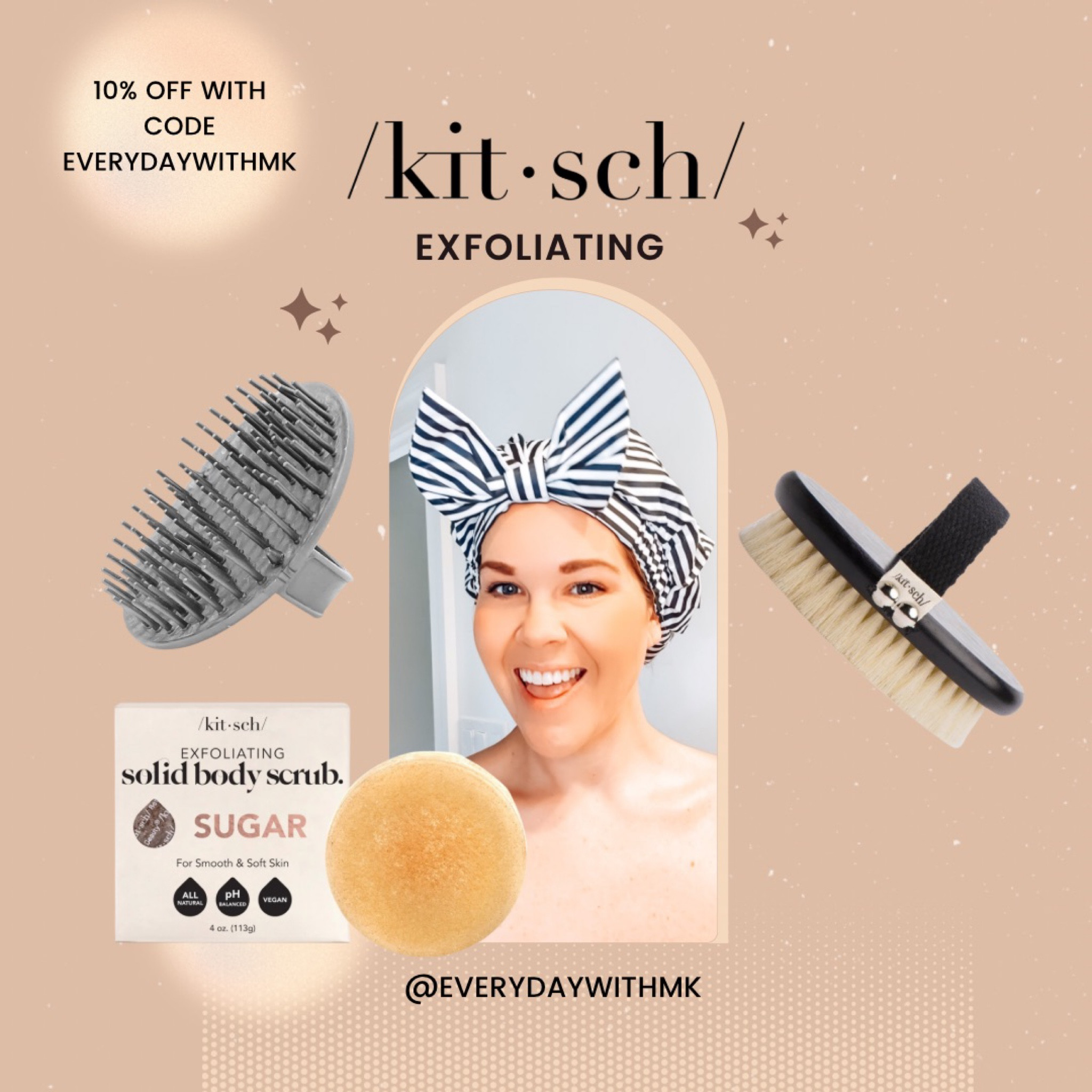 I love a good exfoliation. Especially from head to toe. It’s healthy for your body and soul to know you are cleaned up and ready for the week! Check out a few of my favorite exfoliating options with Kitsch. 
💕
Code: everydaywithmk to get 10% OFF
💕

#LTKunder50 #LTKbeauty #LTKFind