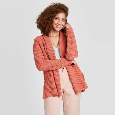 Women's Long Sleeve Chenille Open Layer Sweater Cardigan - A New Day™ | Target