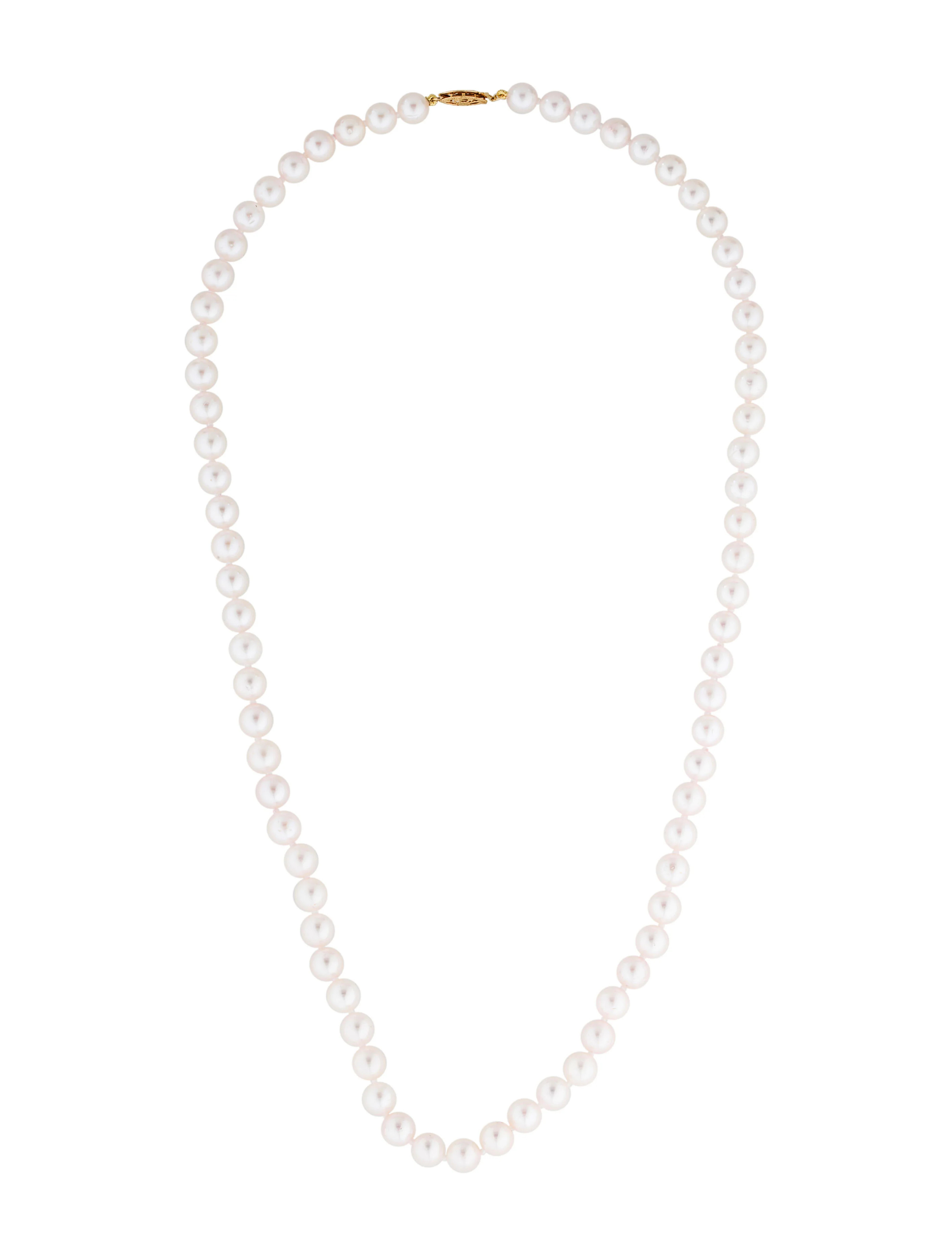 14K Pearl Strand Necklace | The RealReal