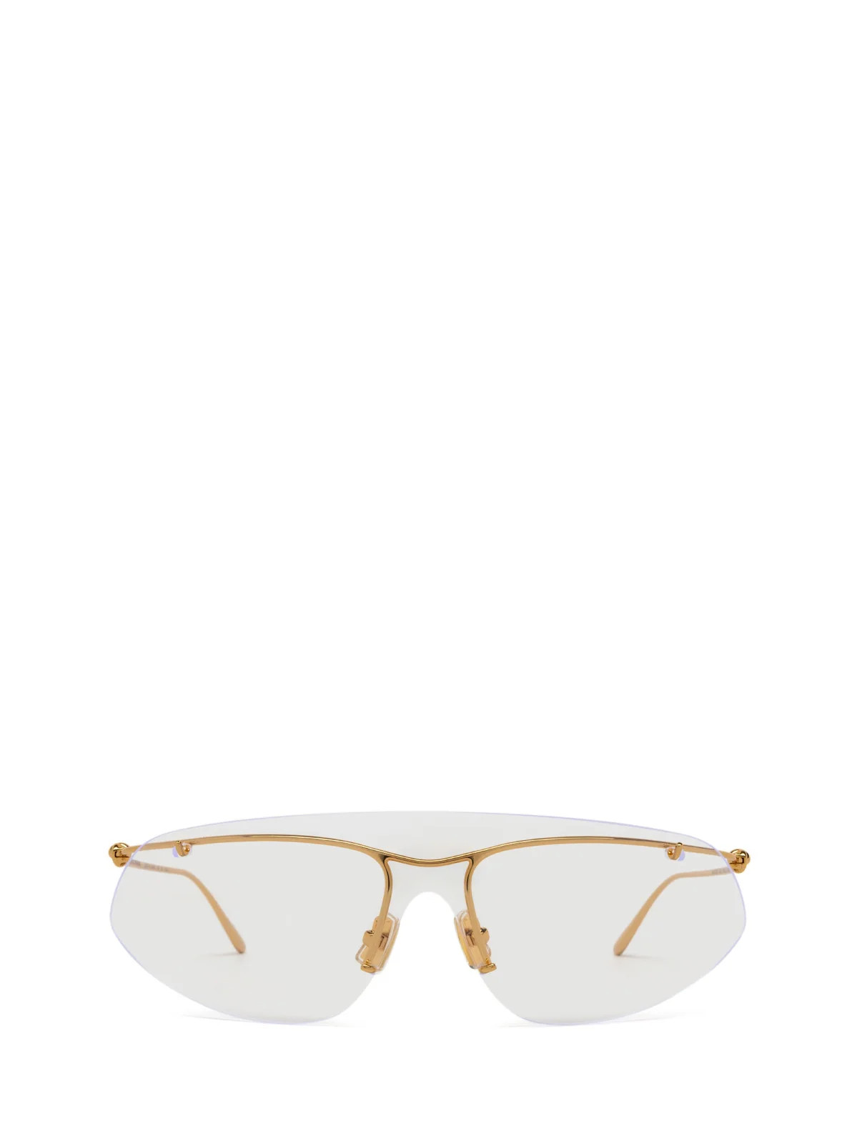 Bottega Veneta Eyewear Knot Shield Sunglasses | Cettire Global