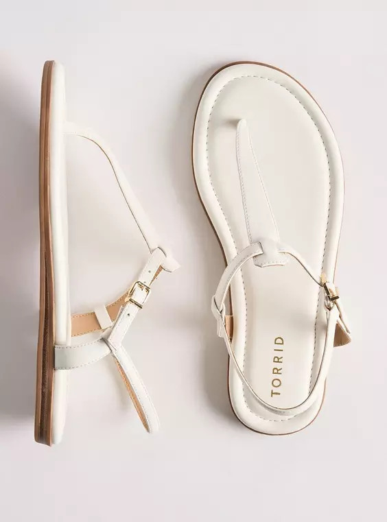 T-Strap Sandal (WW) in Multi | Torrid (US & Canada)