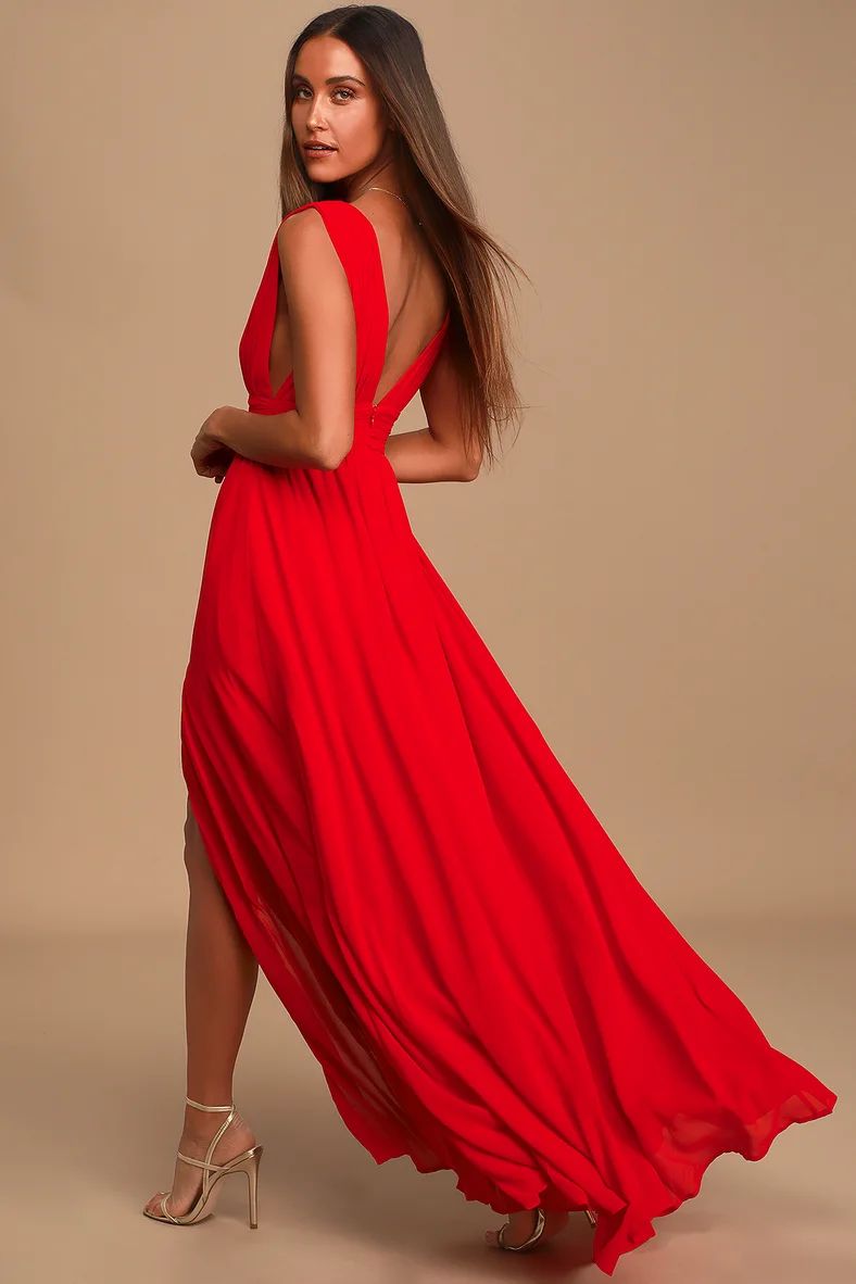 Heavenly Hues Red Maxi Dress | Lulus (US)