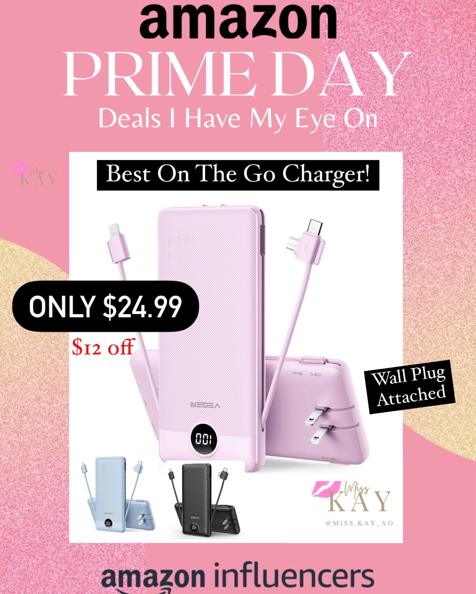 Best phone chargers for on the go. I love that this one has the wall plug attached. 

#LTKHome #LTKSaleAlert #LTKWorkwear