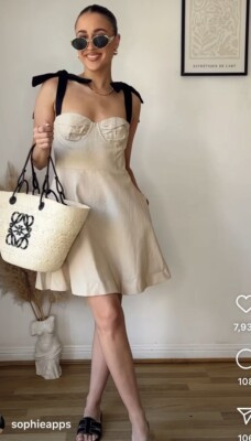 ZARA NWT WOMAN SS24 RUFFLED MINI DRESS LIGHT BEIGE S-L 8244/351  | eBay | eBay US