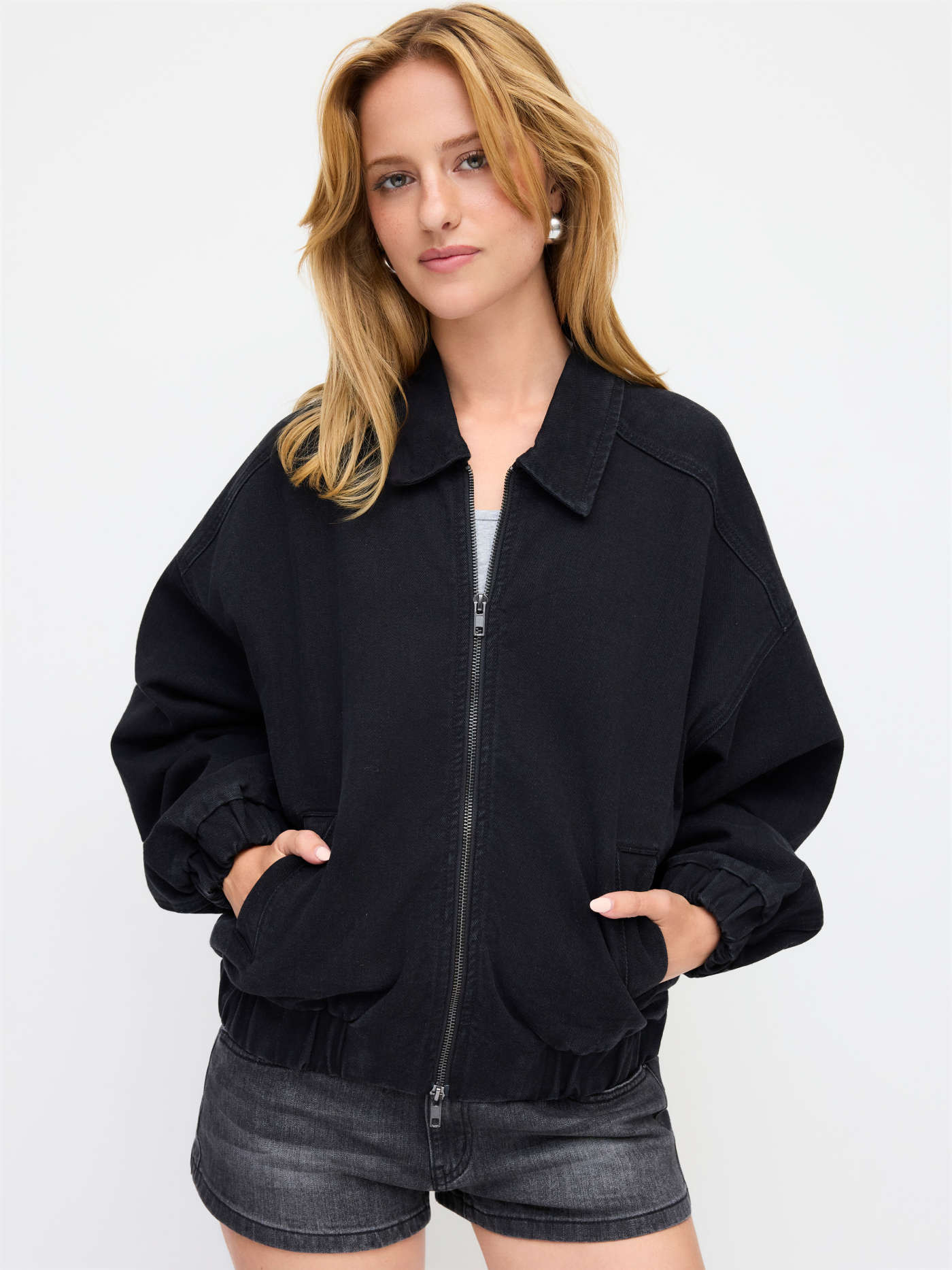Denim The Aviator Jacket  For Daily Casual | Cider