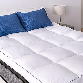Mattress Topper Queen Cooling Plush Pillow Top Mattress Toppers Feather Bed Topper, Marine Moon H... | Amazon (US)
