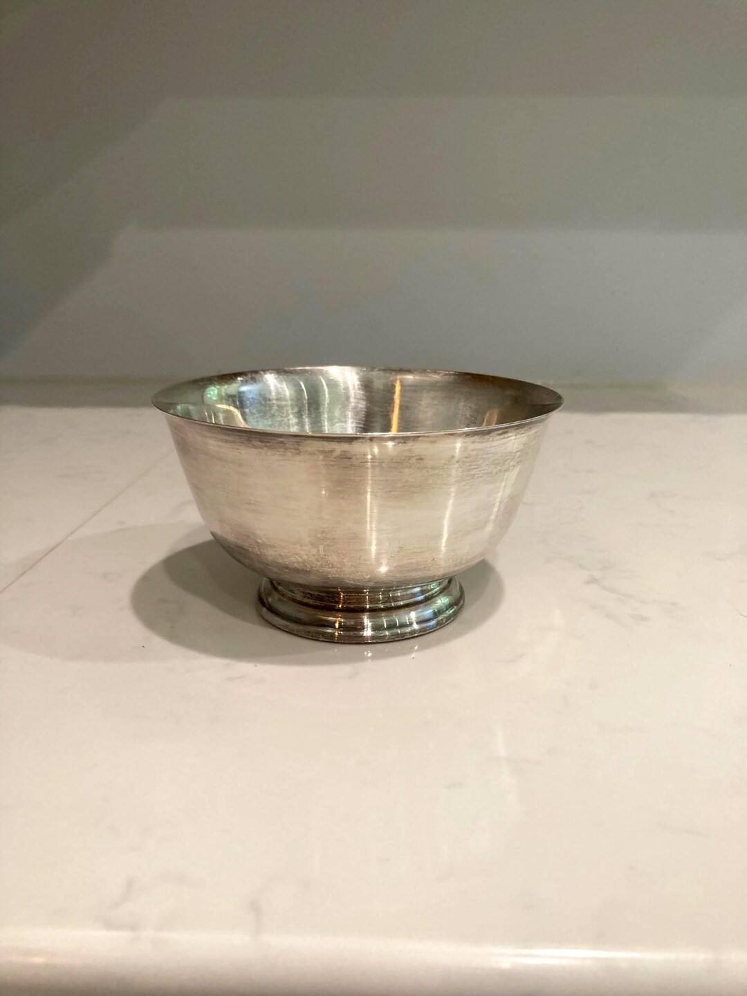 Vintage Silver Plate Pedestal Bowl - Paul Revere Style Dish - International Silver Company Trinke... | Etsy (US)