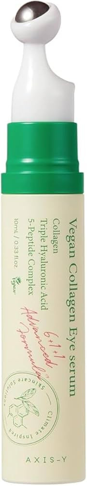AXIS-Y Vegan Collagen Eye Serum - K Beauty Triple Hyaluronic Acid & Peptide Collagen Serum Improv... | Amazon (US)