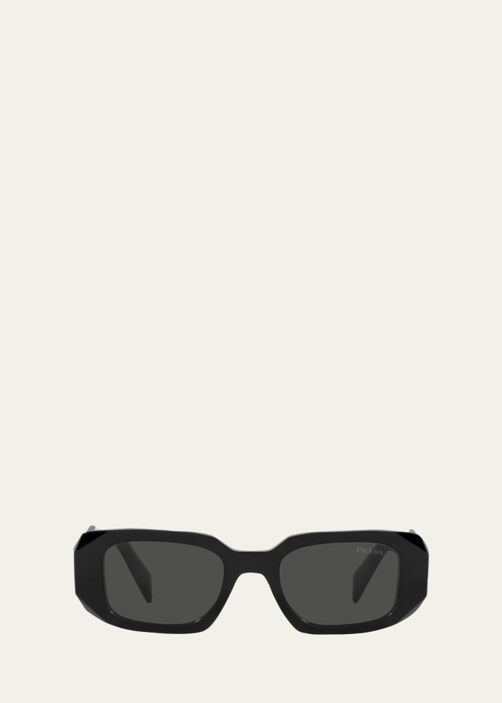 Prada Rectangle Acetate Sunglasses | Bergdorf Goodman