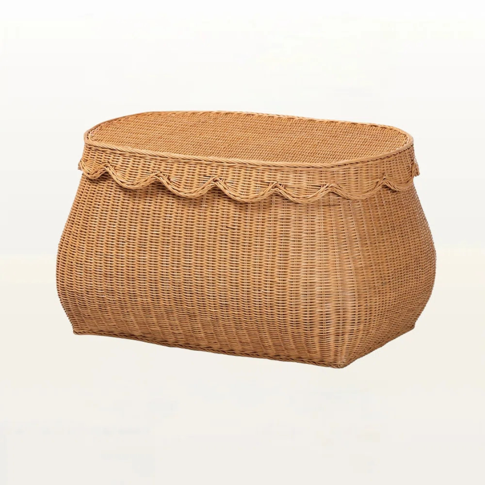 Abiona Abiona Small Natural Rattan Basket with Handwoven Wicker | Wayfair | Wayfair North America