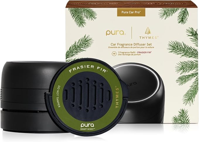 Thymes Frasier Fir Pura Car Diffuser – Pura Car Air Freshener with Refill – Frasier Fir Diffu... | Amazon (US)